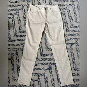 NWT! LOFT creamy white corduroy pants